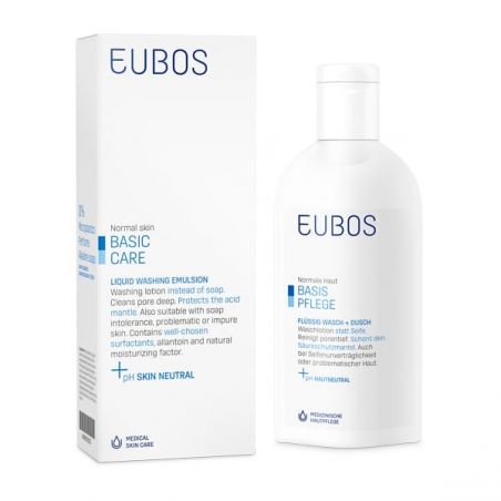 Eubos Liquid Washing Emulsion Blue Yγρό Καθαρισμού Προσώπου-Σώματος Χωρίς Άρωμα | 200ml